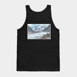 Mer De Glace glacier Tank Top